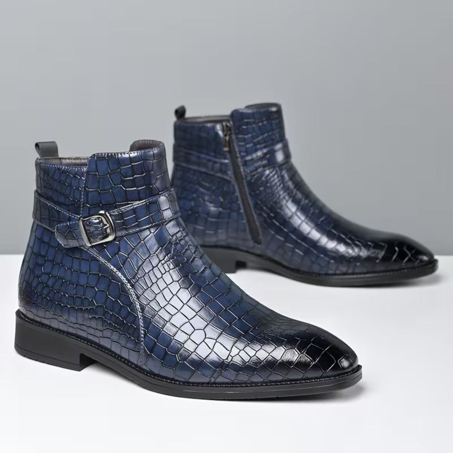 Croc Buckle Dress Boots | Zyphhra