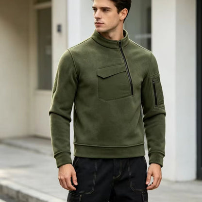 Tactical Quarter-Zip Fleece Jacket | Zyphhra
