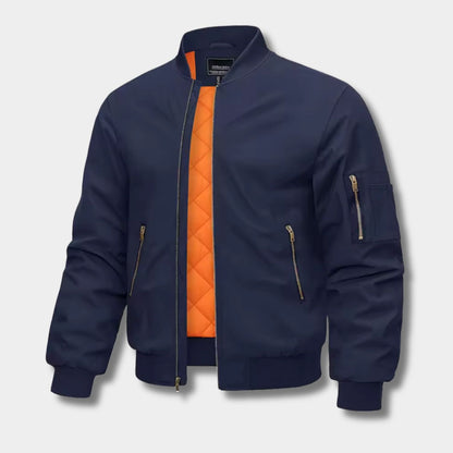 Metallic Zip Bomber Jacket | Zyphhra