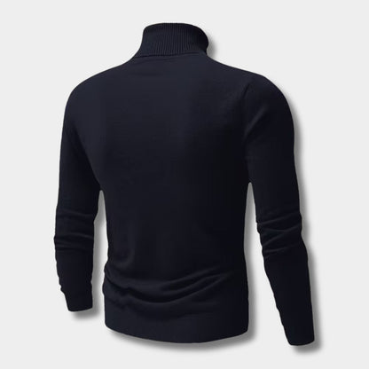 Embroidered Chest Detail Roll Neck | Zyphhra