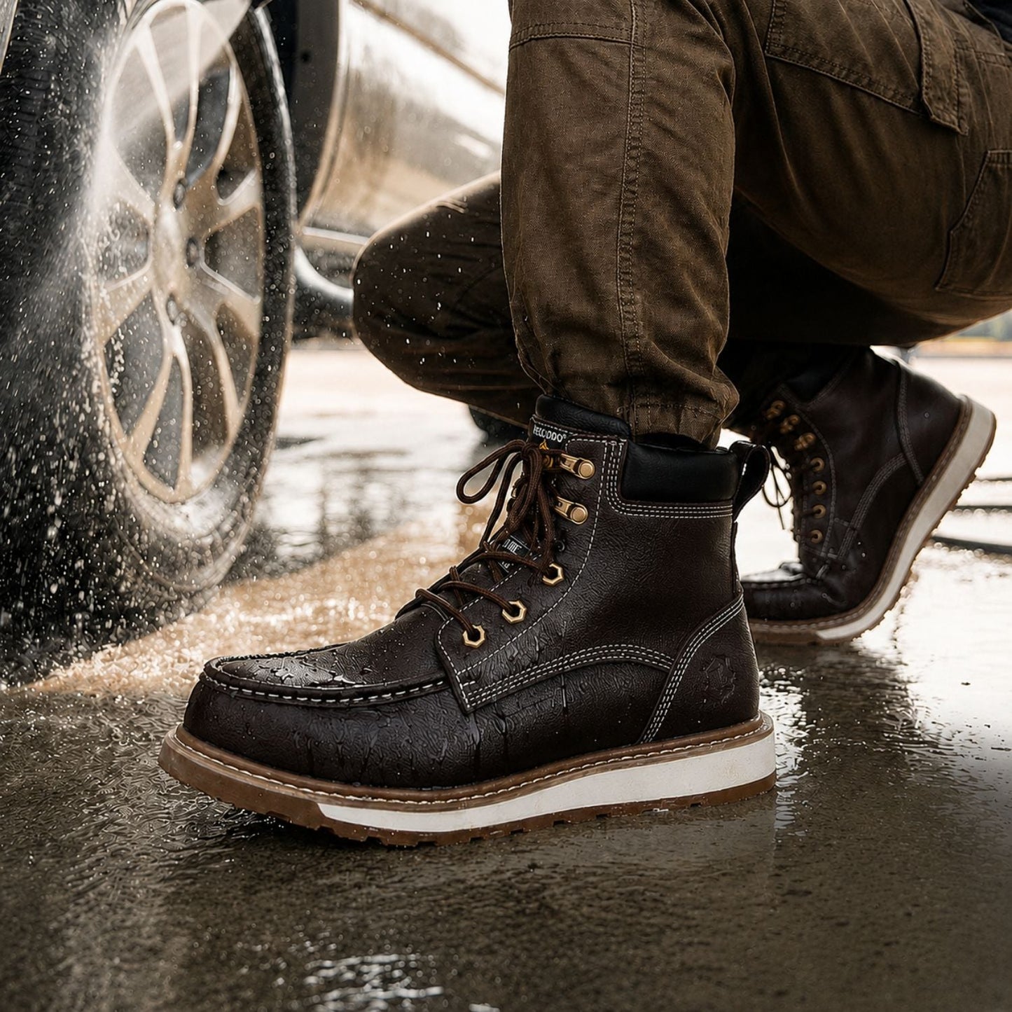 Protective Leather Work Boots | Zyphhra