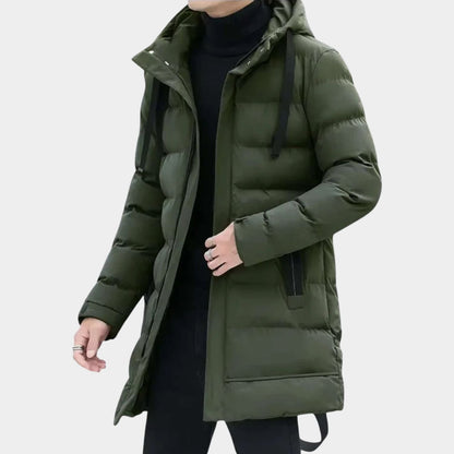 Insulated Hooded Longline Ski Coat | Zyphhra