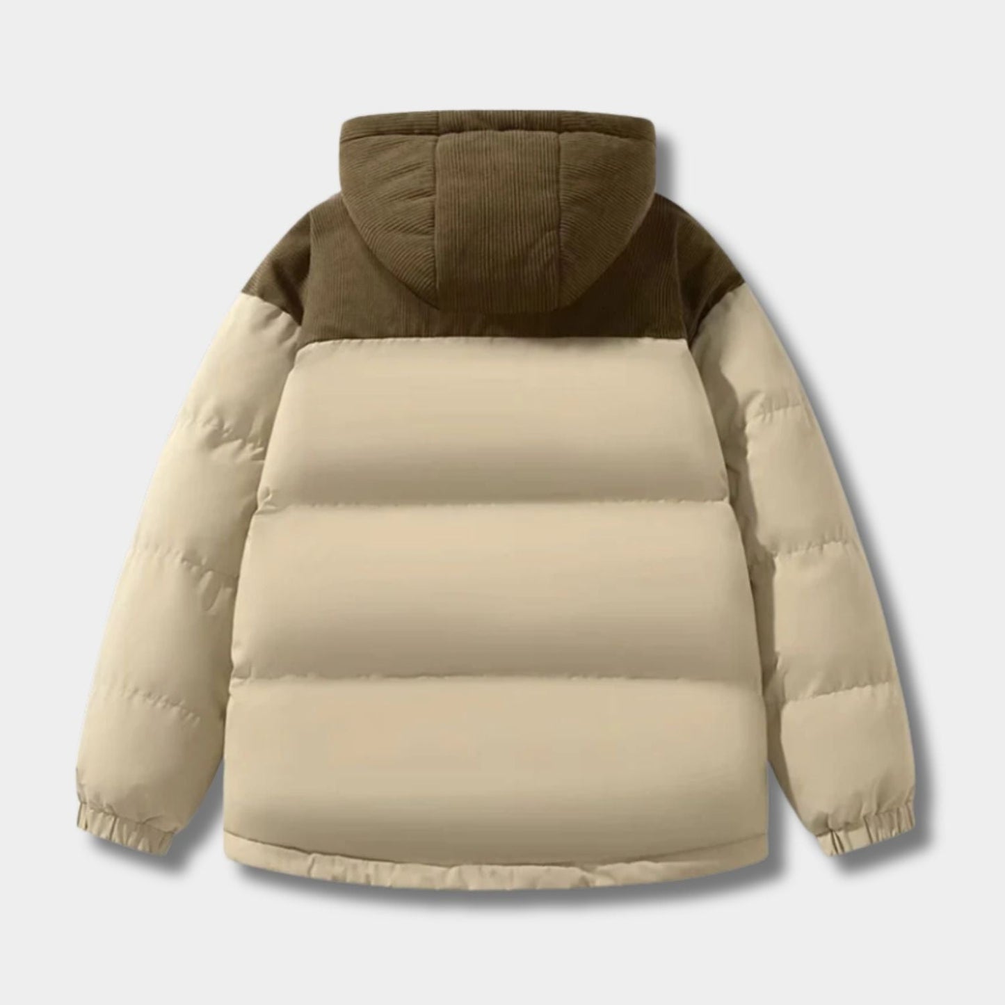 Corduroy Hooded Puffer Jacket | Zyphhra