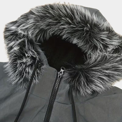 Fur Hood Longline Ski Coat | Zyphhra