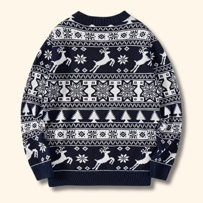 Nordic Reindeer Christmas Jumper | Zyphhra
