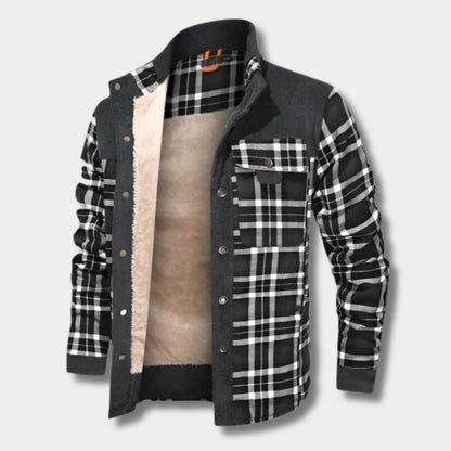 Fleece Lined Flannel Shirt Jacket | Zyphhra