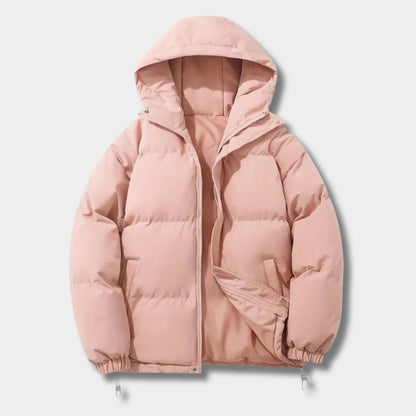 Drawstring Hood Puffer Winter Jacket | Zyphhra