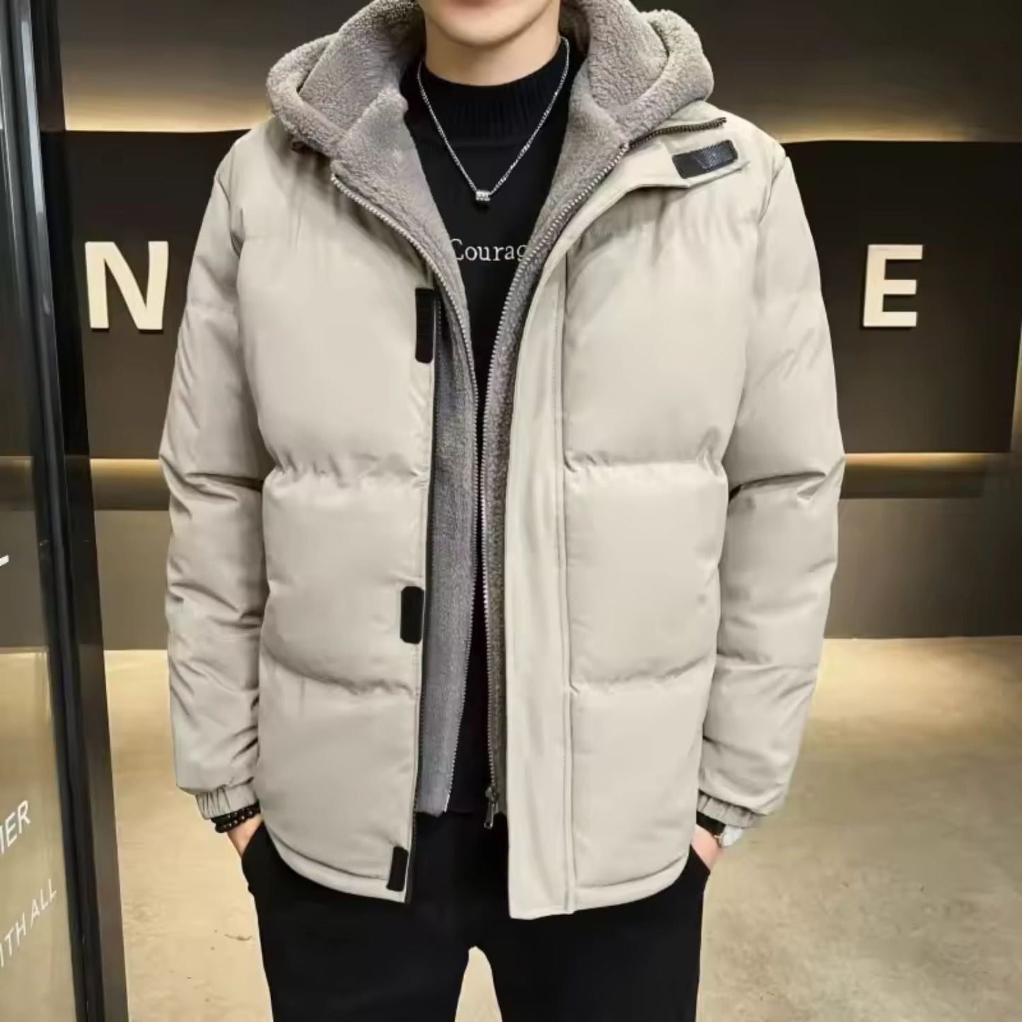 Fleece Hood Winter Jacket | Zyphhra