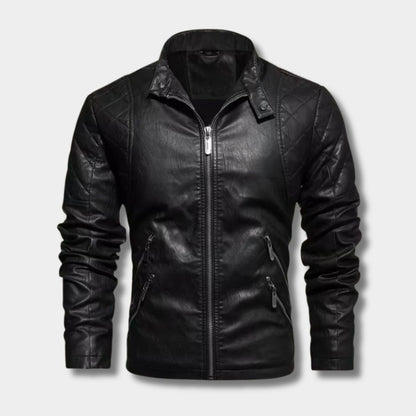 Vintage Quilted Leather Jacket | Zyphhra