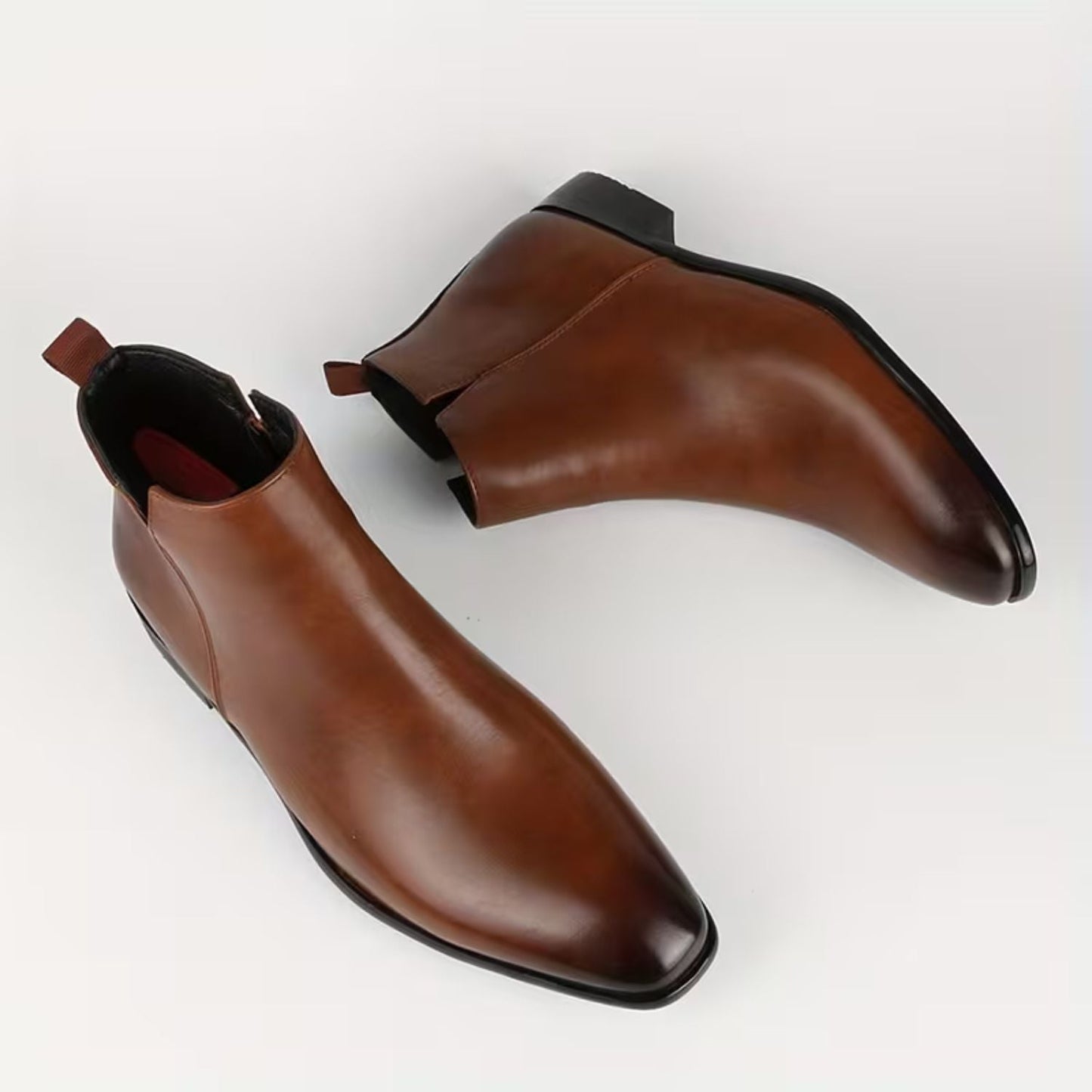 Square Toe Chelsea Boots | Zyphhra