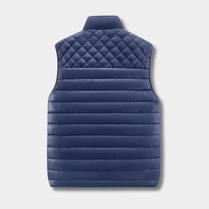 Quilted Stand Collar Puffer Gilet | Zyphhra