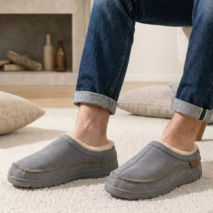 Warm Lined Moccasin Slippers | Zyphhra