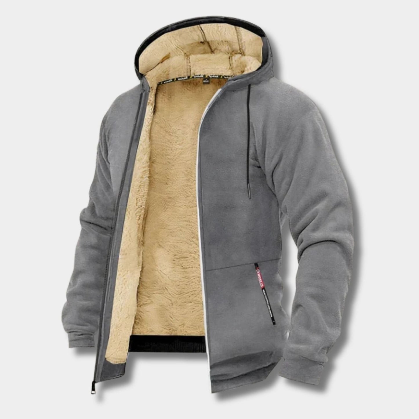 Fleece Lined Hooded Fleece Jacket | Zyphhra
