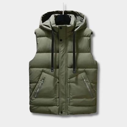 Hooded Winter Puffer Gilet | Zyphhra