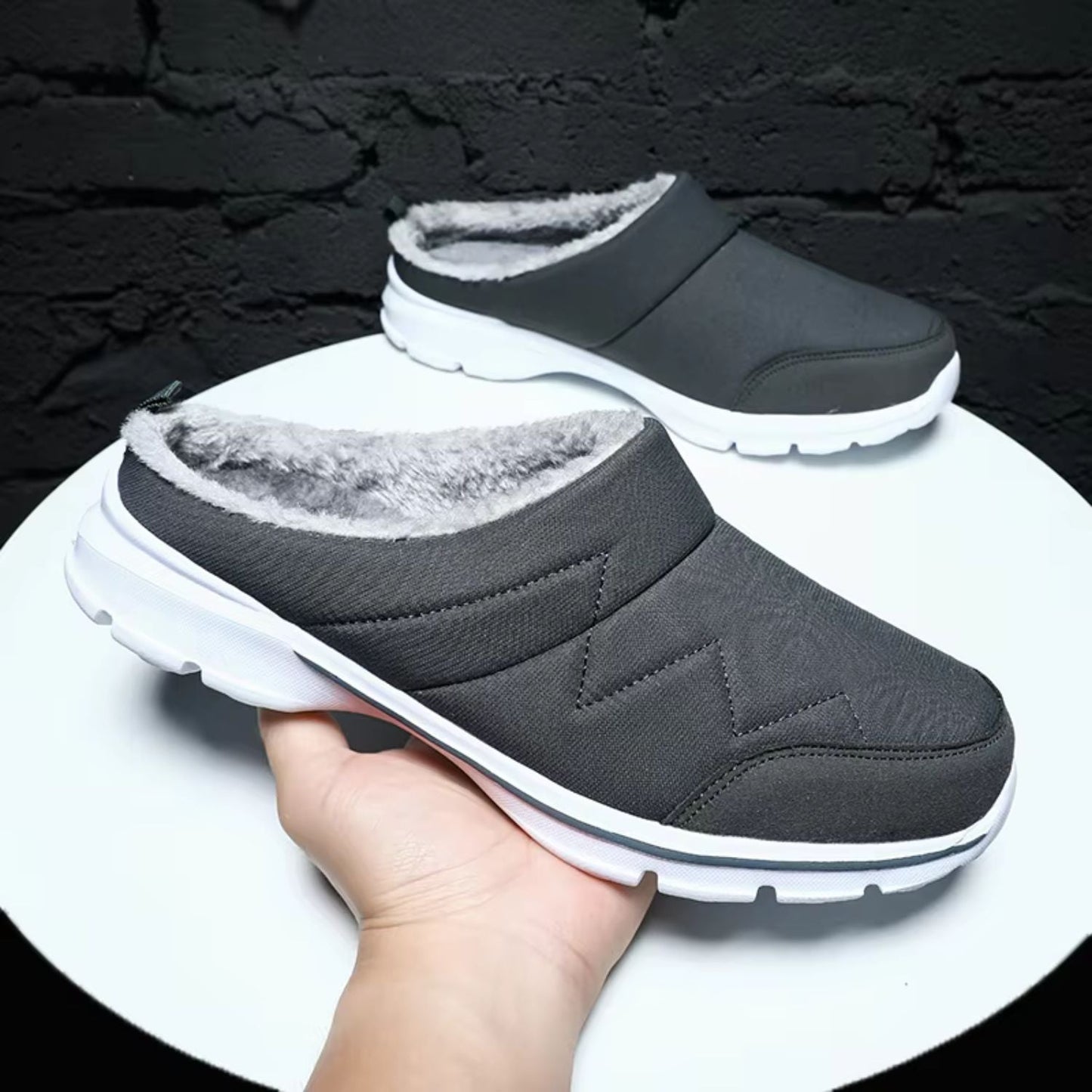 Plush Lined Slip-On Slippers | Zyphhra