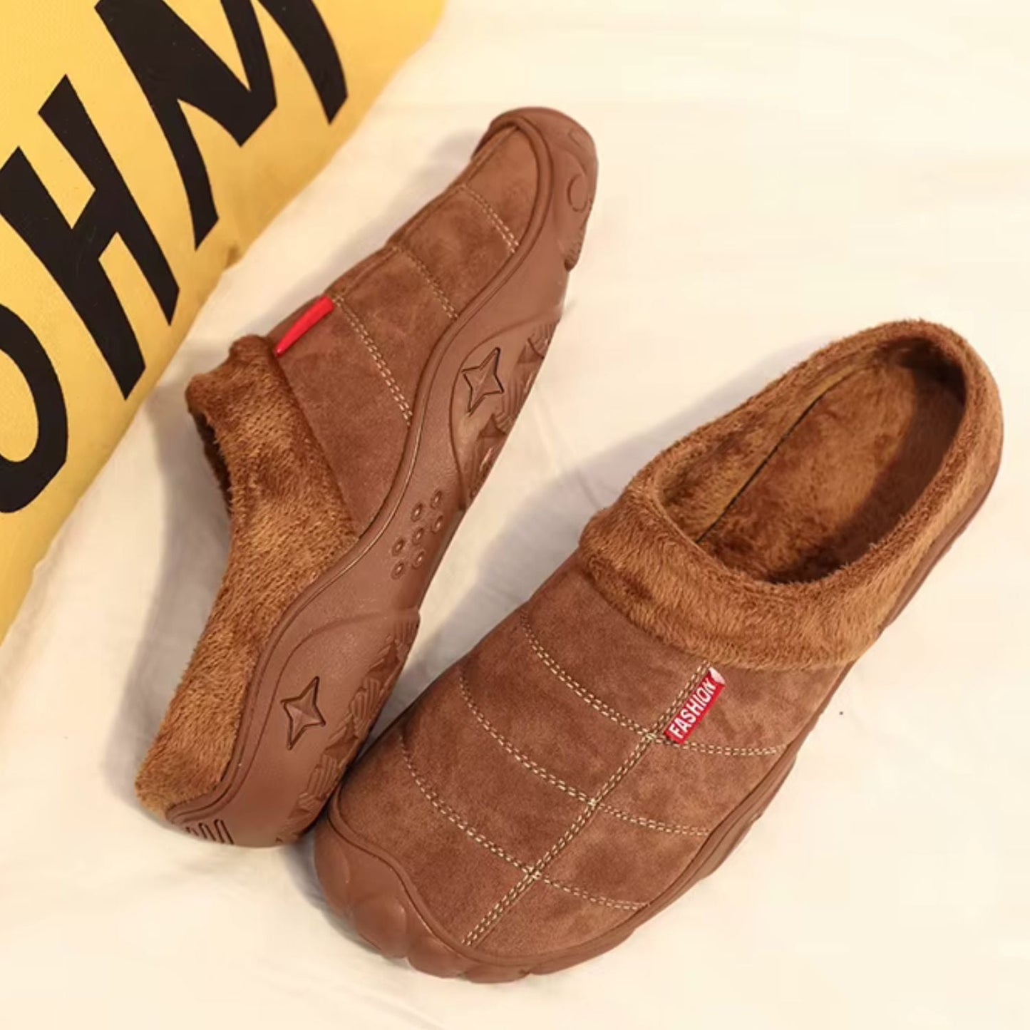 Quilted Plush Slip-On Slippers | Zyphhra