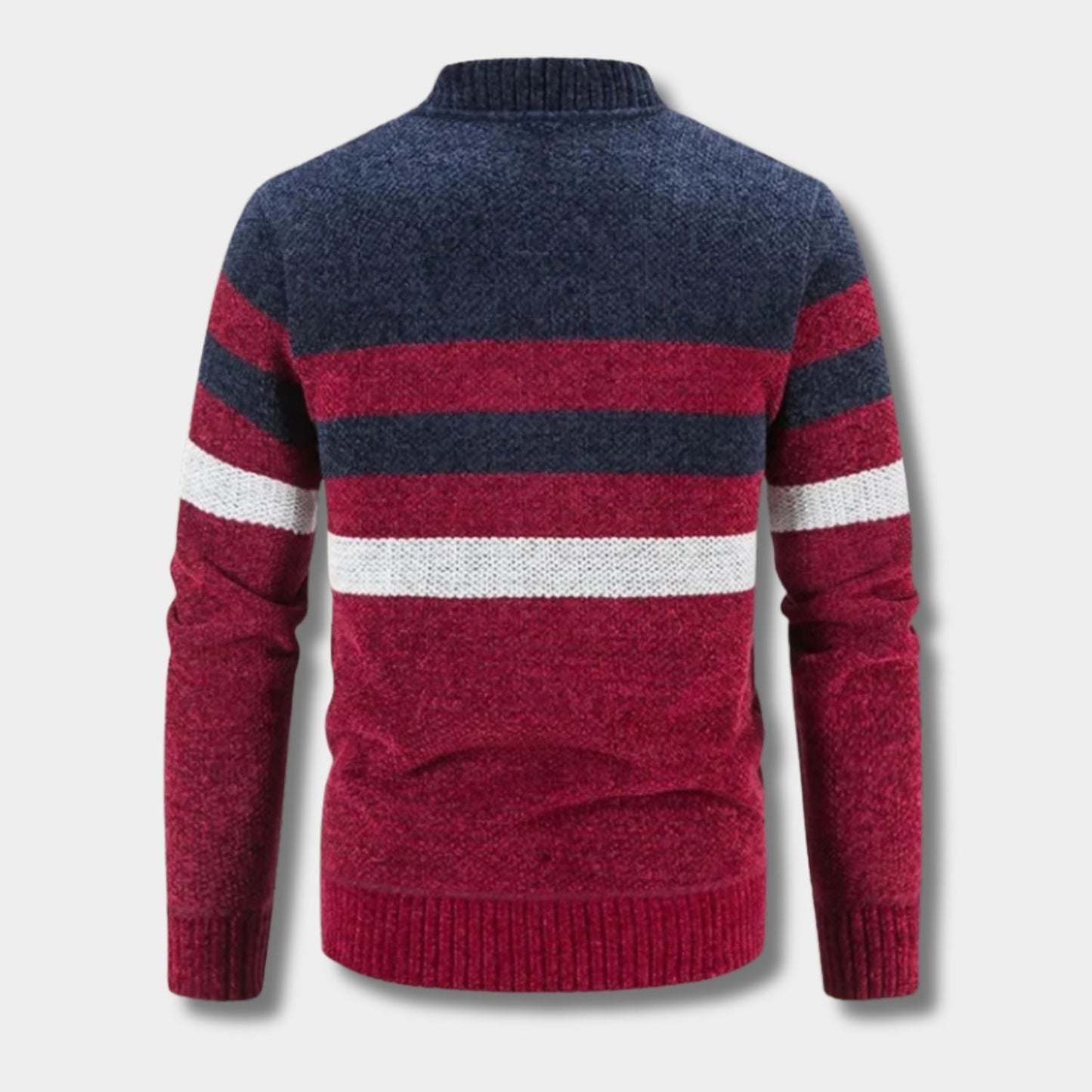 Striped Zip Knit Cardigan | Zyphhra