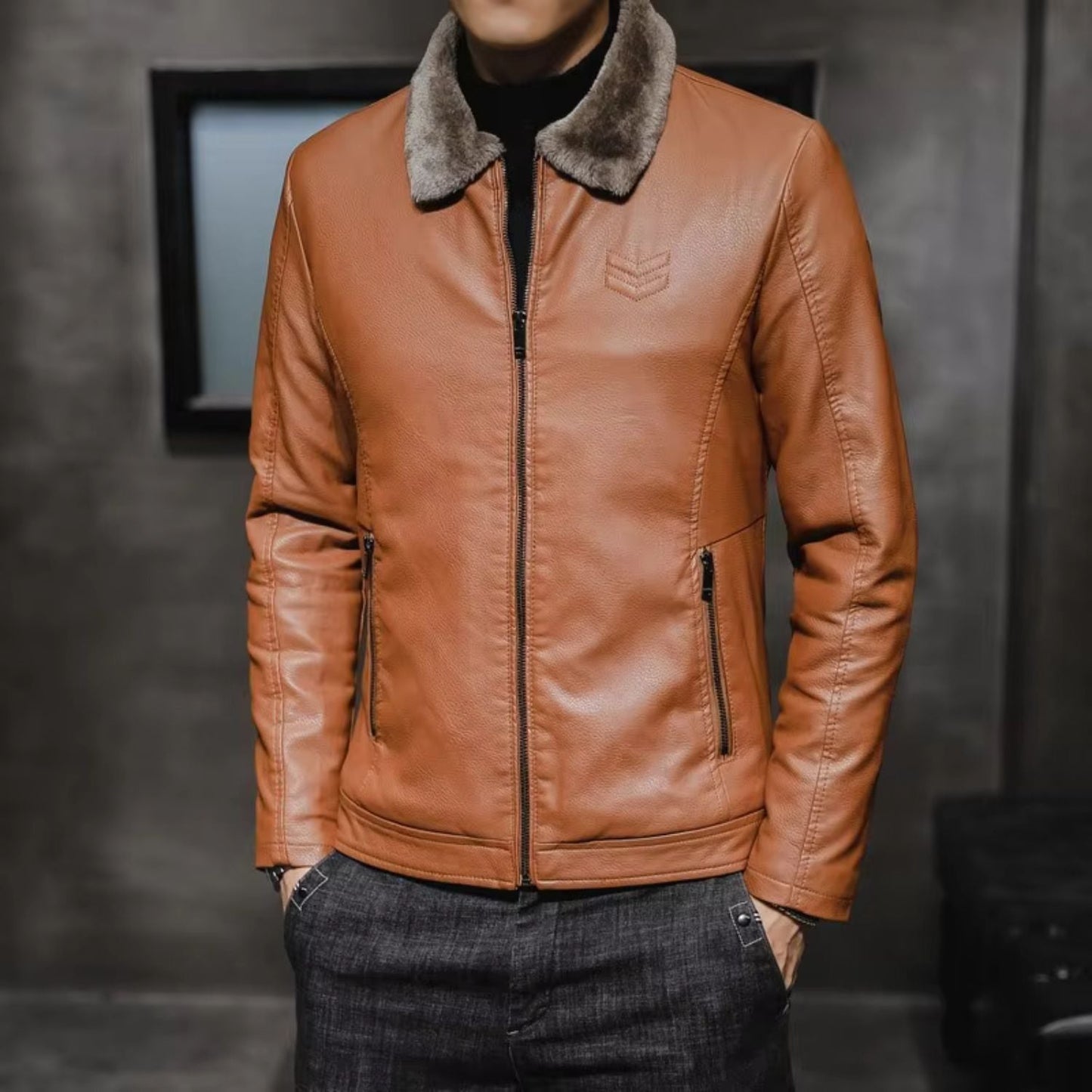 Thermal Lined Leather Jacket | Zyphhra