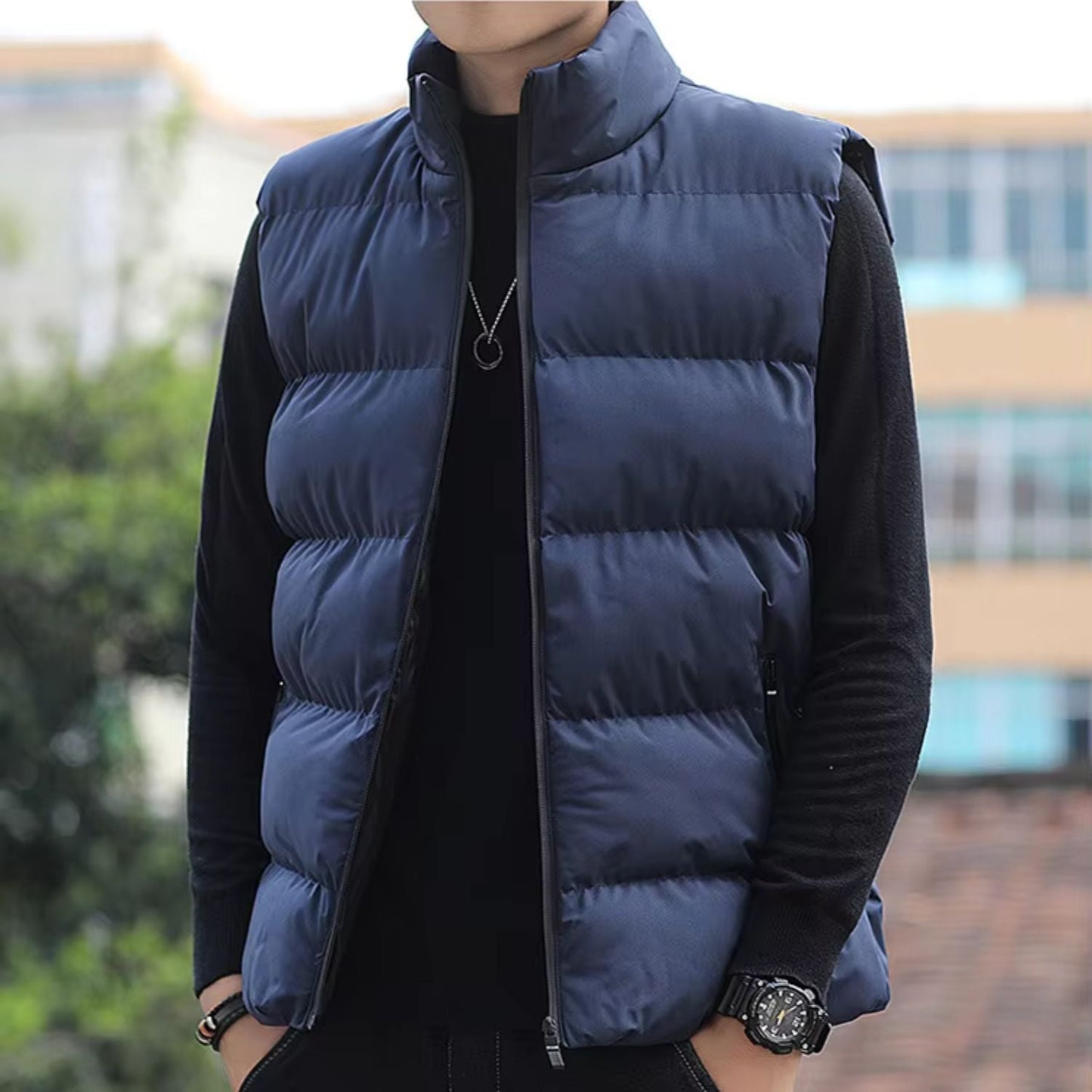 Quilted Zip-Up Puffer Gilet | Zyphhra