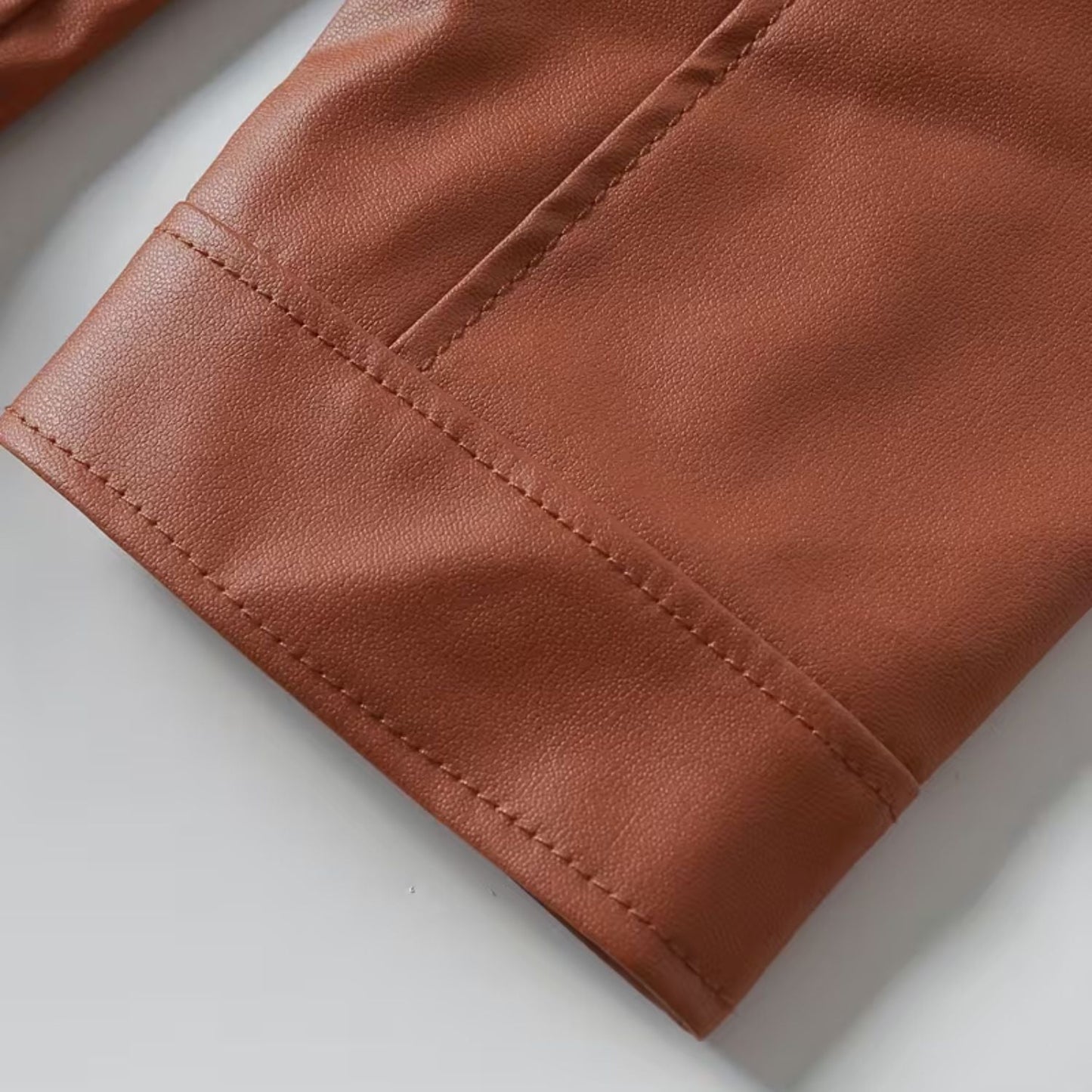 Heritage Stand Collar Leather Jacket | Zyphhra