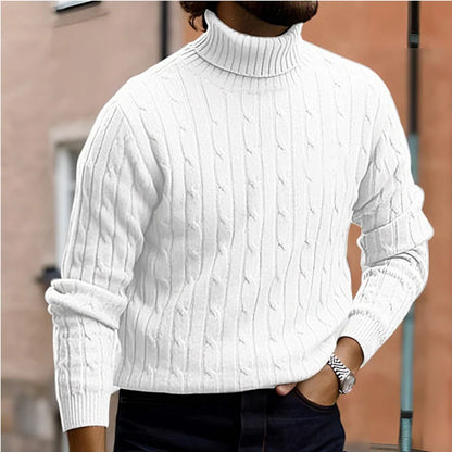 Cable Roll Neck Knit Jumper | Zyphhra