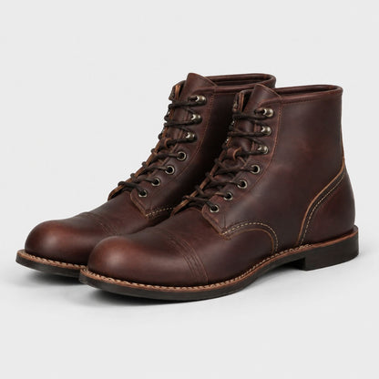 Retro Leather Dress Boots | Zyphhra
