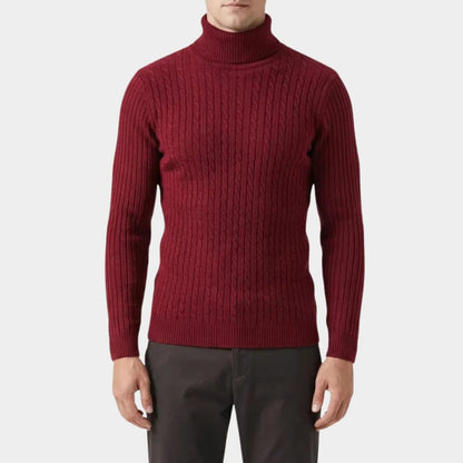 Cable Knit Roll Neck Jumper | Zyphhra
