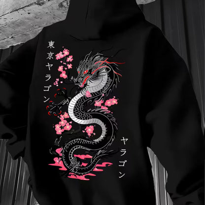 Japanese Dragon Graphic Hoodie | Zyphhra