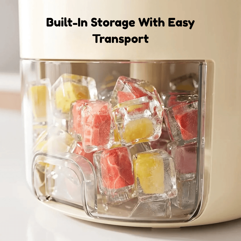 Compact Ice Cube Maker & Container | Zyphhra