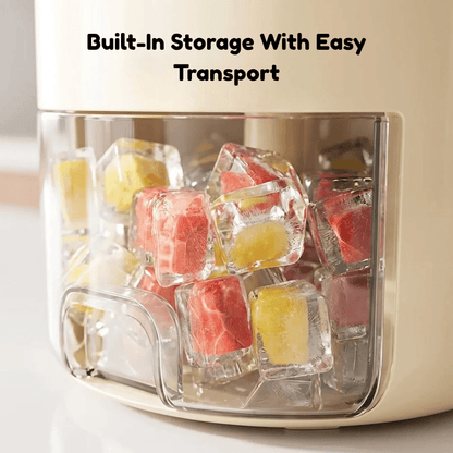 Compact Ice Cube Maker & Container | Zyphhra