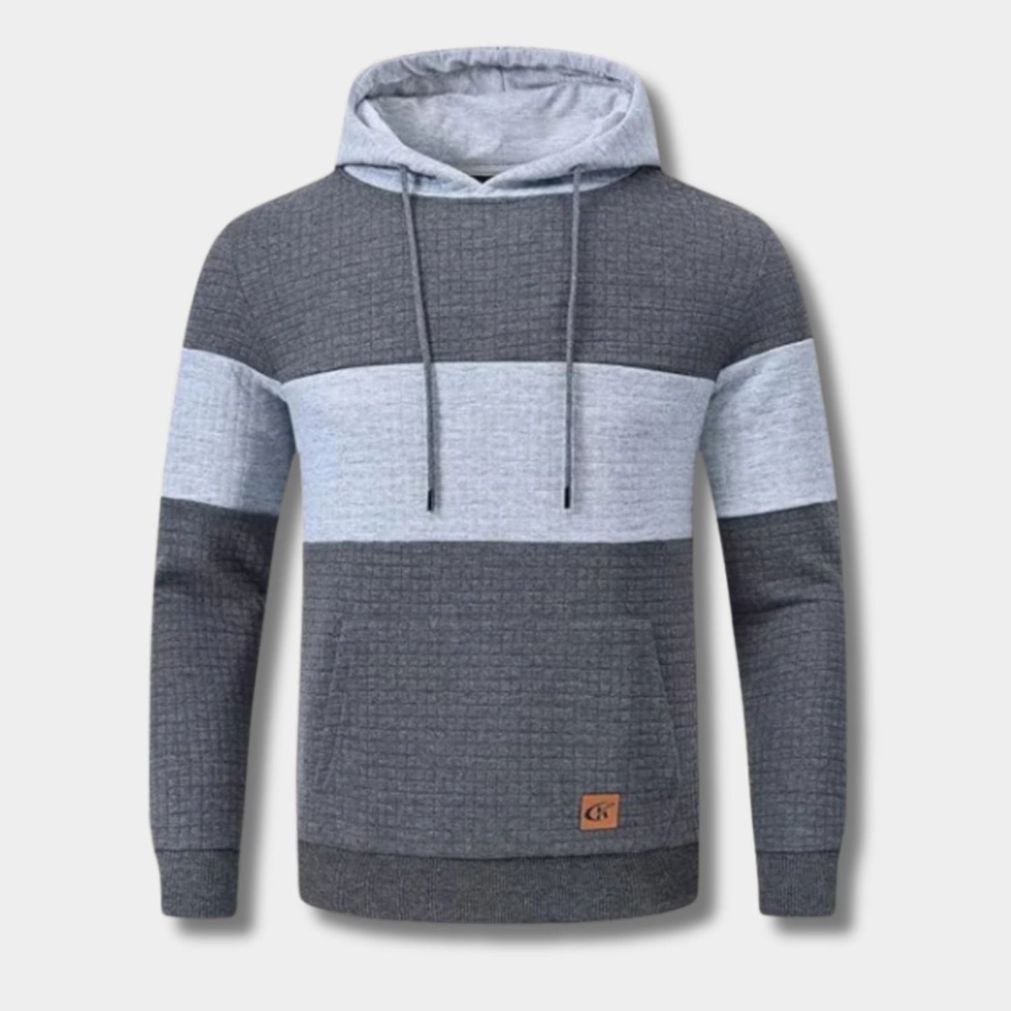 Textured Jacquard Pullover Hoodie | Zyphhra
