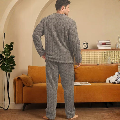Plush Jacquard Bear Pyjama Set | Zyphhra
