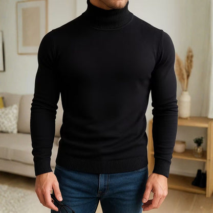 Solid High Neck Roll Neck | Zyphhra