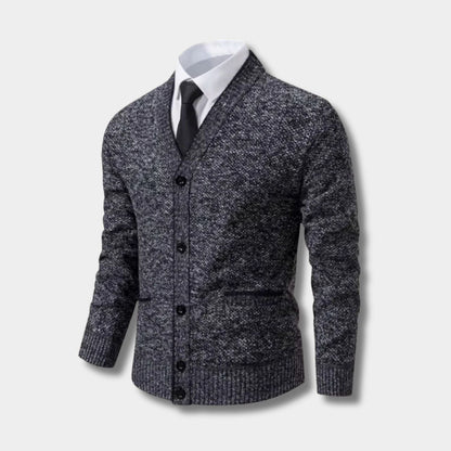 Textured Contrast Trim Cardigan | Zyphhra