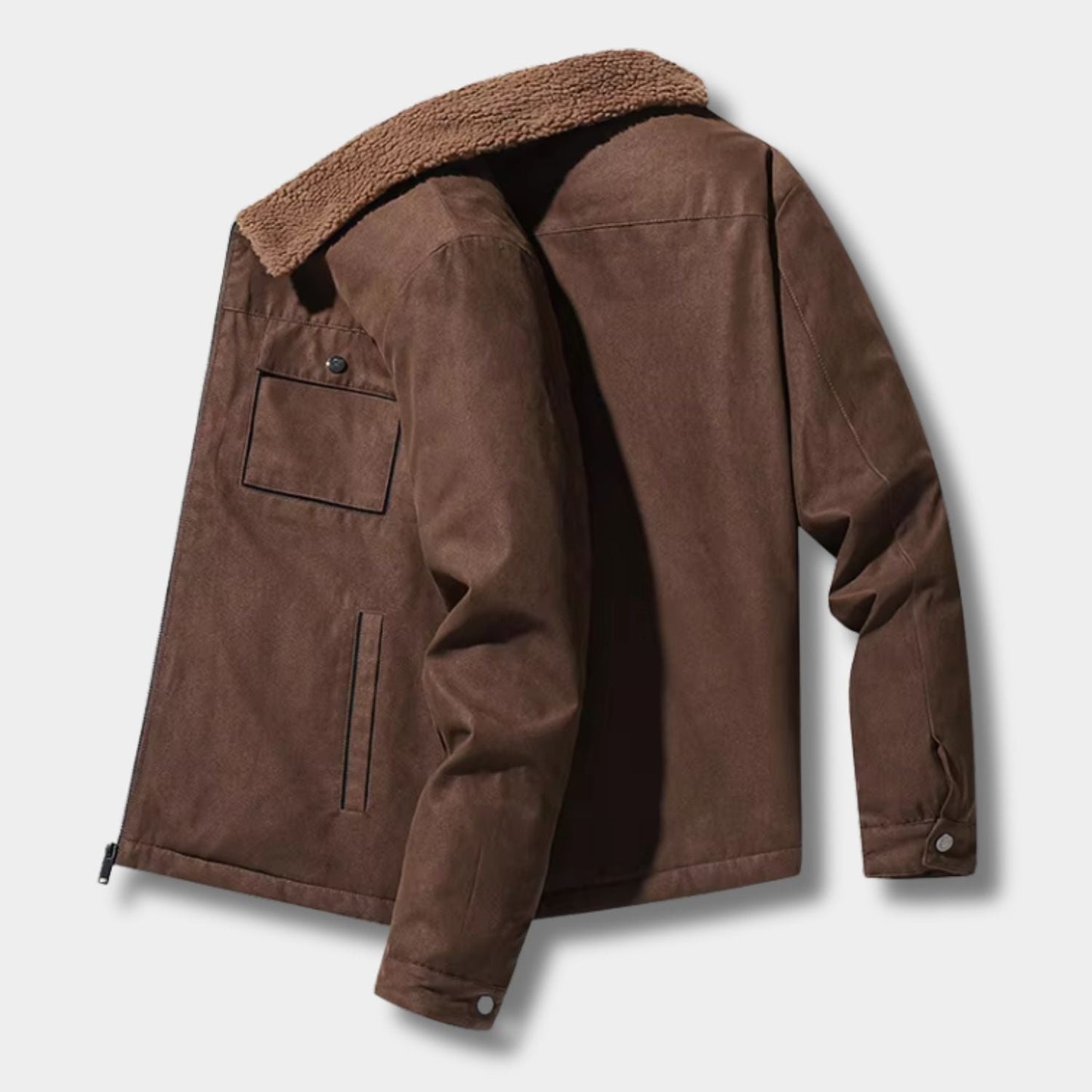 Sherpa Lined Aviator Winter Jacket | Zyphhra