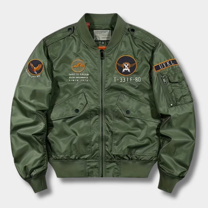 Embroidered Flight Bomber Jacket | Zyphhra