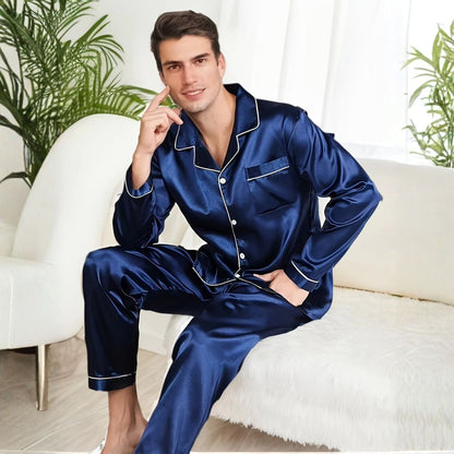Silky Piping Button Pyjama Set | Zyphhra
