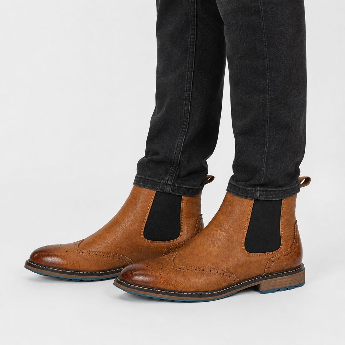 Wingtip Chelsea Dress Boots | Zyphhra