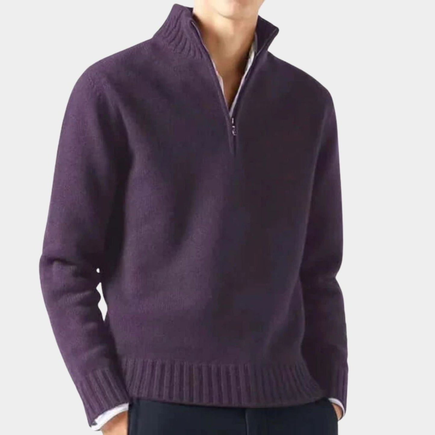 Quarter-Zip Warm Jumper | Zyphhra