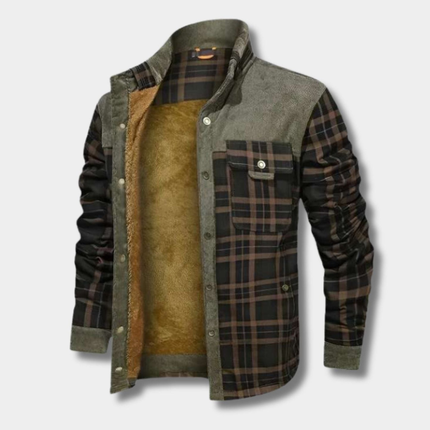 Fleece Lined Flannel Shirt Jacket | Zyphhra