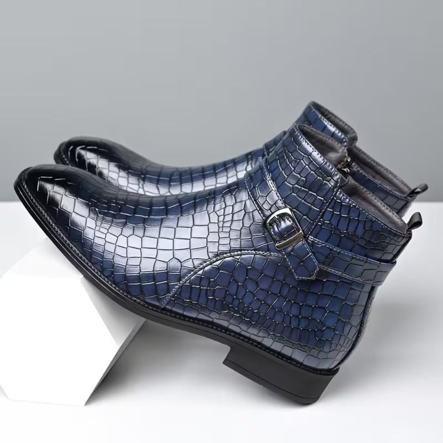 Croc Buckle Dress Boots | Zyphhra