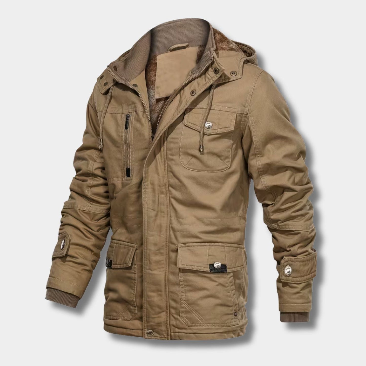 Multi-Pocket Military Winter Jacket | Zyphhra