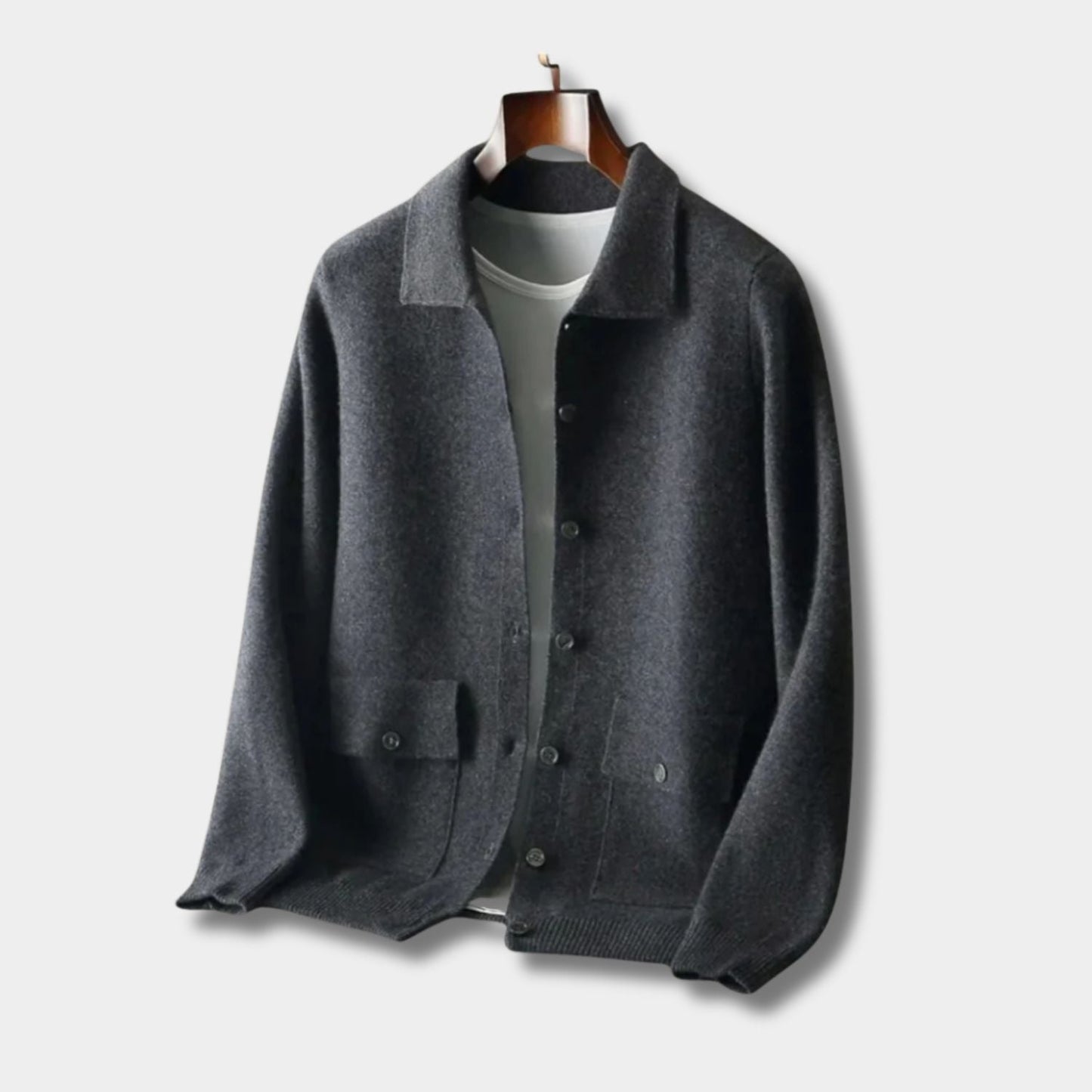 Collared Button Knit Cardigan | Zyphhra