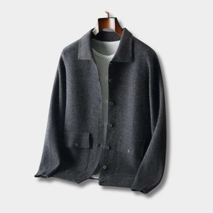 Collared Button Knit Cardigan | Zyphhra
