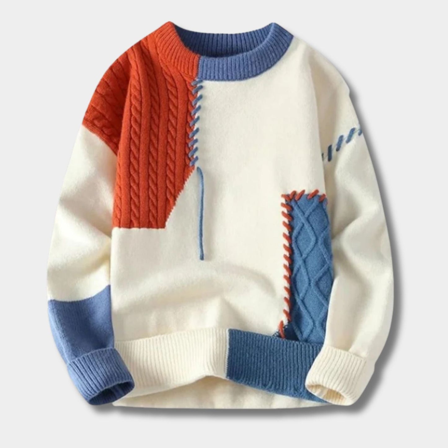 Distressed Knit Crew Neck Jumper | Zyphhra
