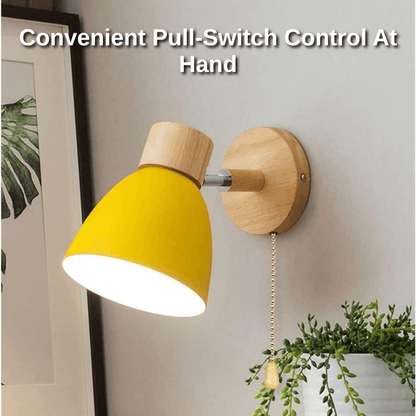Minimalist Scandinavian Pull-Switch Wall Light | Zyphhra