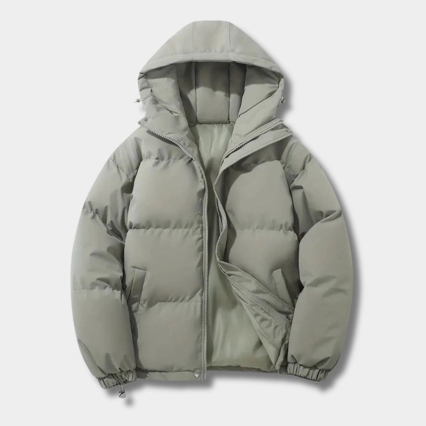 Drawstring Hood Puffer Winter Jacket | Zyphhra