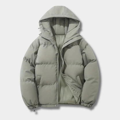 Drawstring Hood Puffer Winter Jacket | Zyphhra