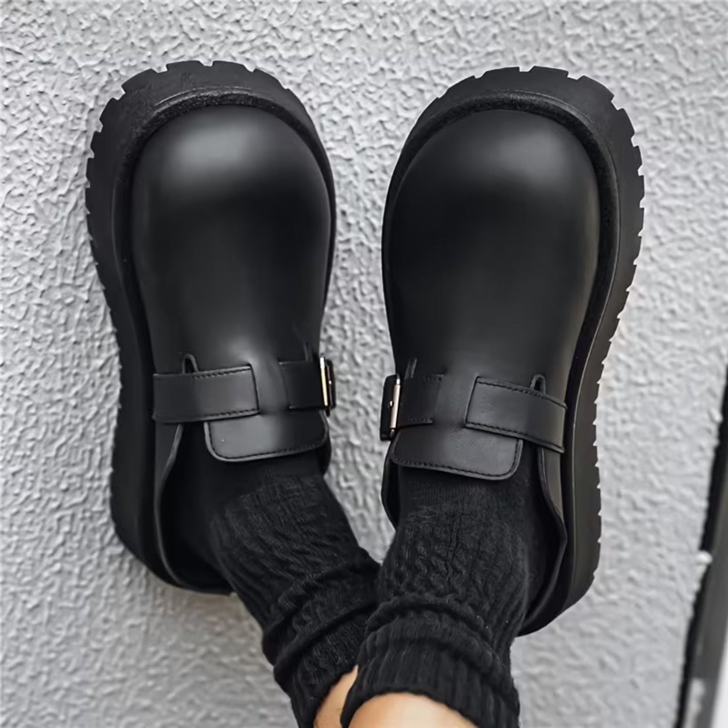Adjustable Buckle Leather Clogs | Zyphhra