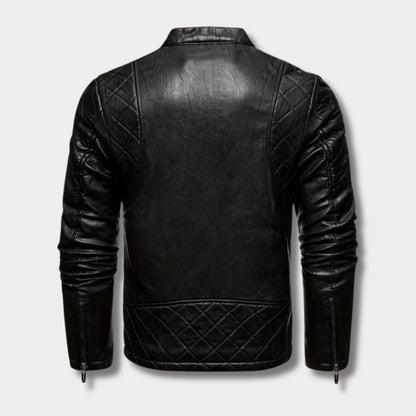 Vintage Quilted Leather Jacket | Zyphhra